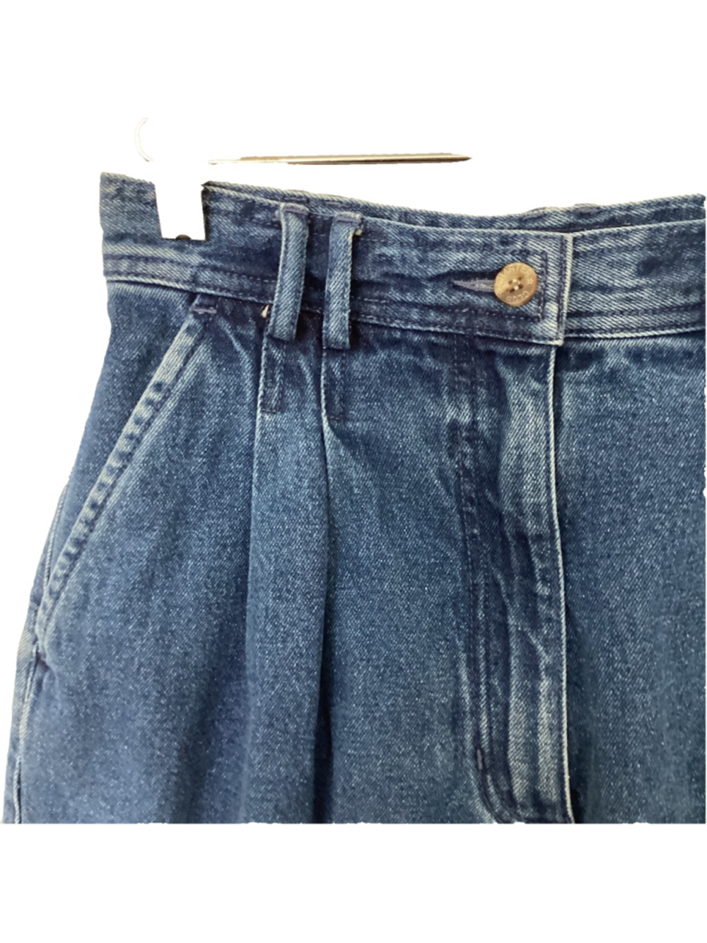 Charter Club Vintage Denim Shorts High Waisted Pleated Size 6 - Picture 2 of 6